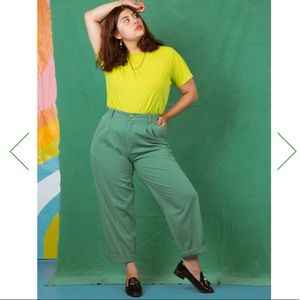 BIG BUD PRESS SEAFOAM GREEN TROUSER PANTS